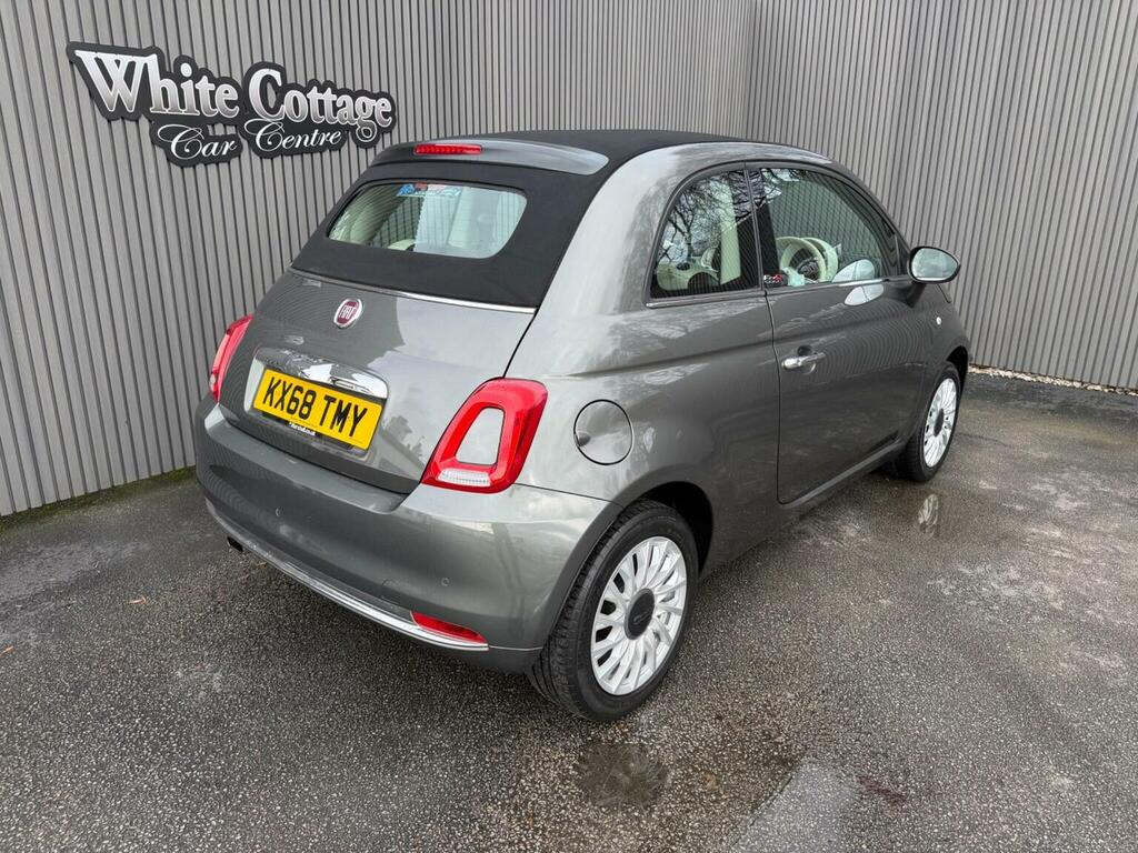 Fiat 500C Convertible 1.2 Lounge Euro 6 Ss 201868 KX68TMY Grey #2