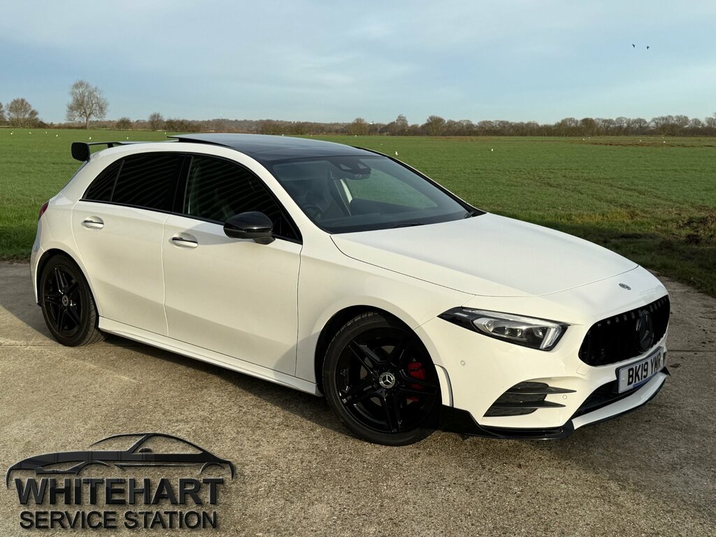 Mercedes-Benz A Class A180 Amg Line Premium Plus Aero Kit Fitted, Petr White