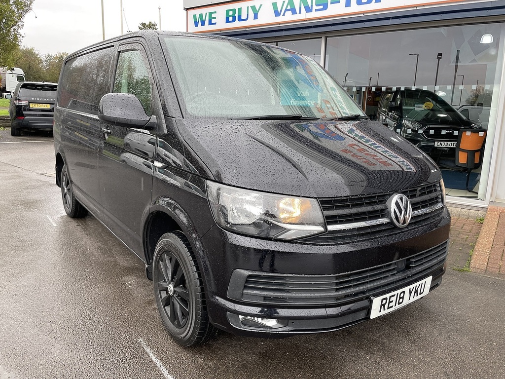 Volkswagen Transporter 2.0 Tdi T28 Bluemotion Tech Highline Panel Van RE18YKU Black #3