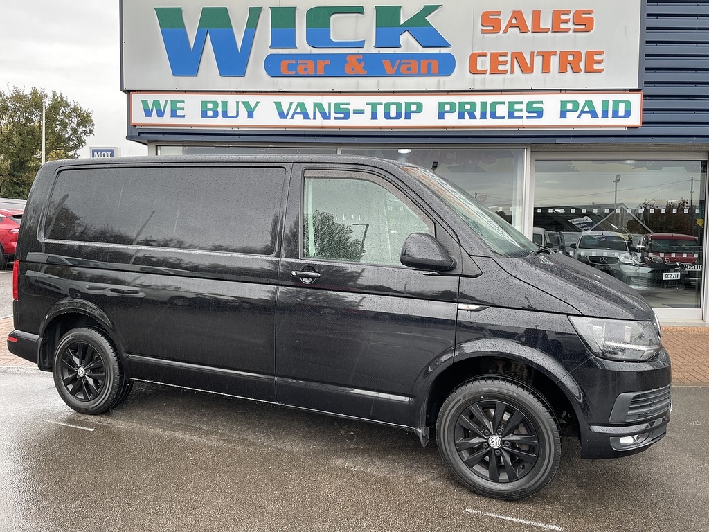 Volkswagen Transporter 2.0 Tdi T28 Bluemotion Tech Highline Panel Van RE18YKU Black #2