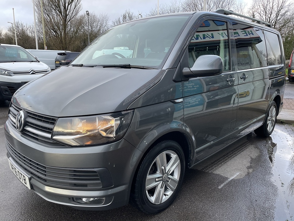 Volkswagen Transporter 2.0 Tdi T32 Bluemotion Tech Highline Kombi Double VF16OTB Grey #5