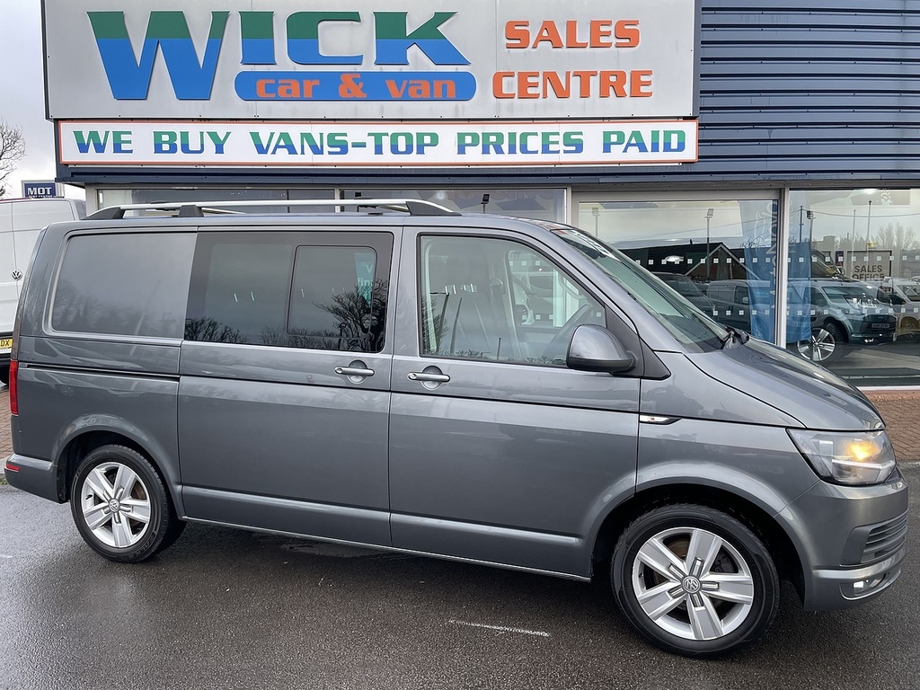 Volkswagen Transporter 2.0 Tdi T32 Bluemotion Tech Highline Kombi Double VF16OTB Grey #2