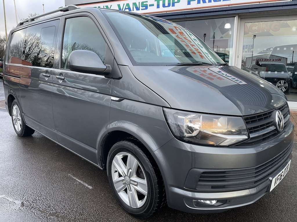 Volkswagen Transporter 2.0 Tdi T32 Bluemotion Tech Highline Kombi Double VF16OTB Grey #3