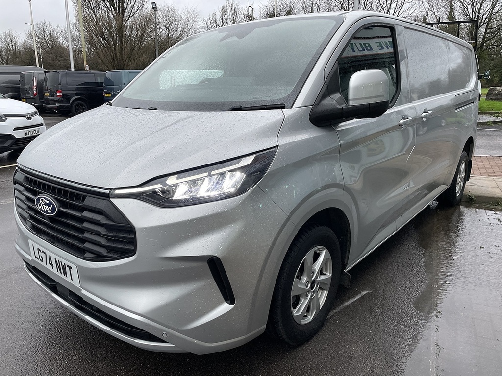 Ford Transit Custom 2.0 300 Ecoblue Limited Panel Van Manua LG74NWT Silver #4