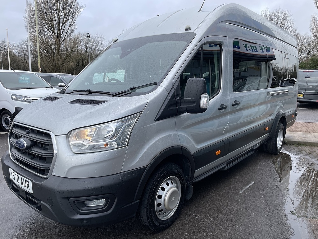 Ford Transit Custom 2.0 460 Ecoblue Trend Minibus Double Cab Diese YS70AUR Silver #4