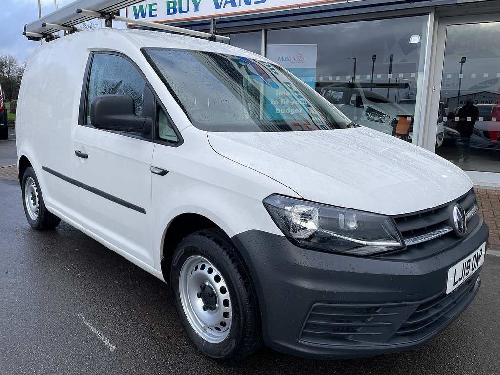 Volkswagen Caddy 2.0 Tdi C20 Bluemotion Tech Startline Panel Van LJ19ONP White #2