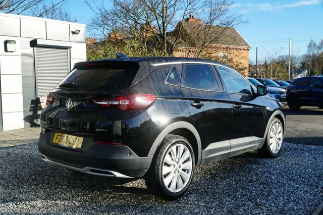 Vauxhall Grandland X 2019 1.2 Turbo Elite Nav Suv 6Sp FD69DUA Black #4