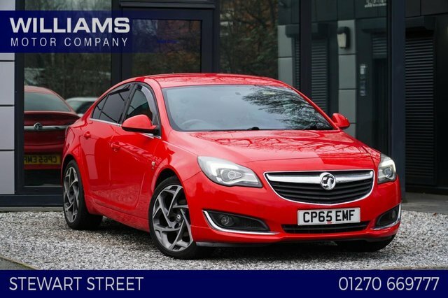 Vauxhall Insignia 2015 1.6 Cdti Sri VX Line Hatchback Man Red