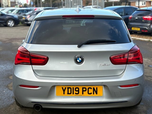 BMW 1 Series 116D Sport Hatchback YD19PCN Silver #6