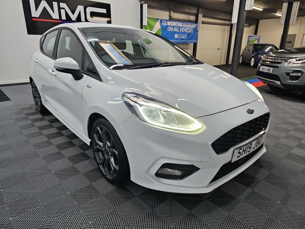 Ford Fiesta 1.0 T Ecoboost St-line SH19JBO White #2