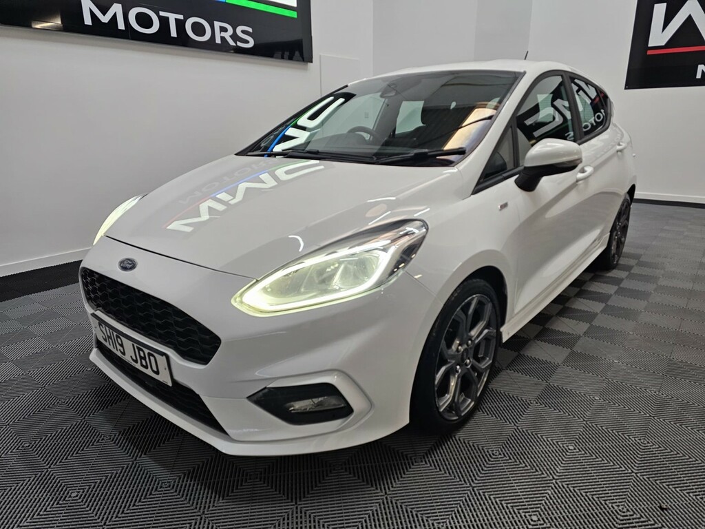 Ford Fiesta 1.0 T Ecoboost St-line SH19JBO White #4
