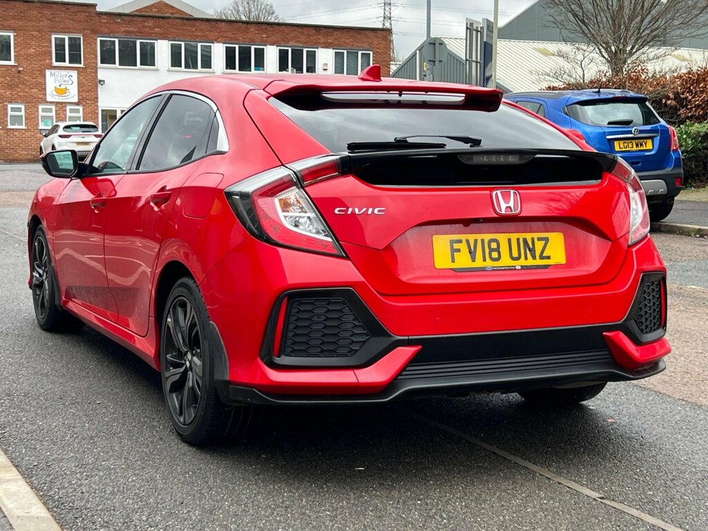 Honda Civic 1.0 Vtec Turbo Sr Euro 6 Ss FV18UNZ Red #6