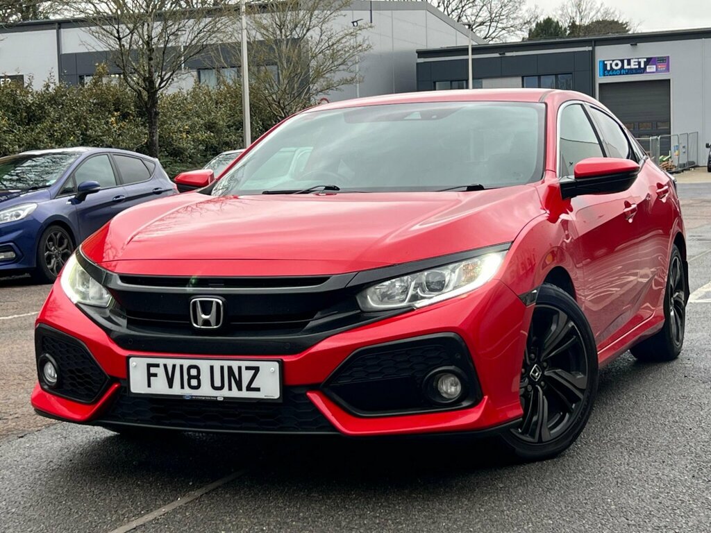Honda Civic 1.0 Vtec Turbo Sr Euro 6 Ss FV18UNZ Red #4