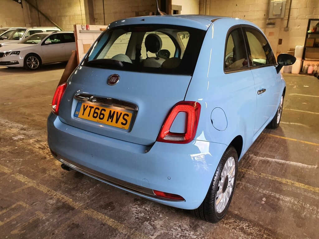 Fiat 500 Lounge YT66MVS Blue #4