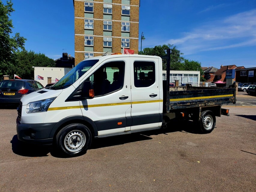 Ford Transit Custom 350 D Cab Tipper YT16EXW White #3