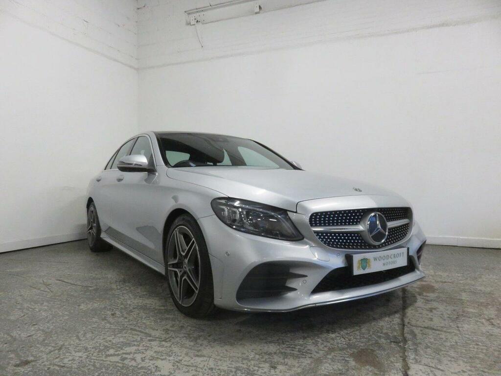 Mercedes-Benz C Class Saloon 2.0 C220d Amg Line Premium Plus G-tronic Silver