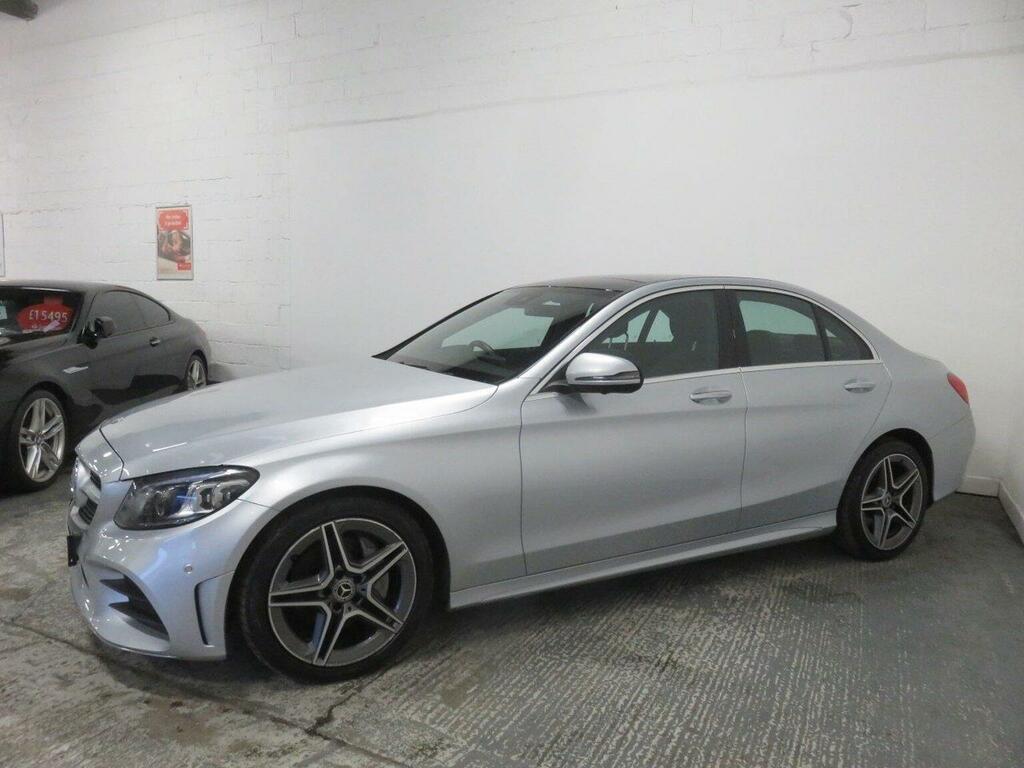 Mercedes-Benz C Class Saloon 2.0 C220d Amg Line Premium Plus G-tronic SP68NJE Silver #4