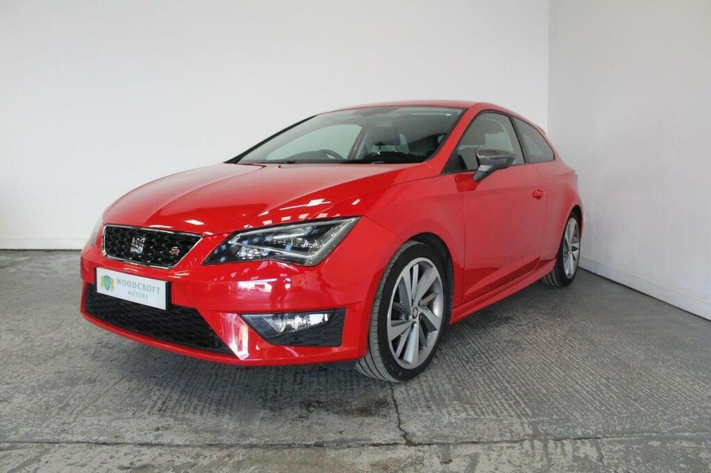 Seat Leon Hatchback 2.0 Tdi Fr Titanium Sport Coupe Euro 6 FP17FXF Red #2
