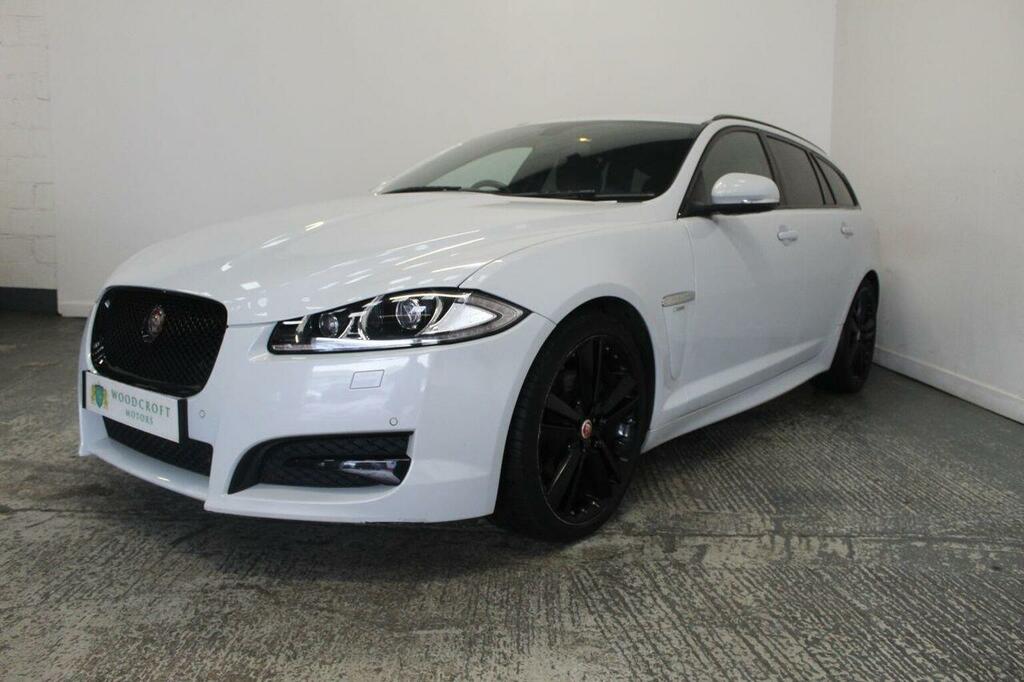 Jaguar XF Estate 2.2D R-sport Black Sportbrake Euro 5 HV65TZK White #2