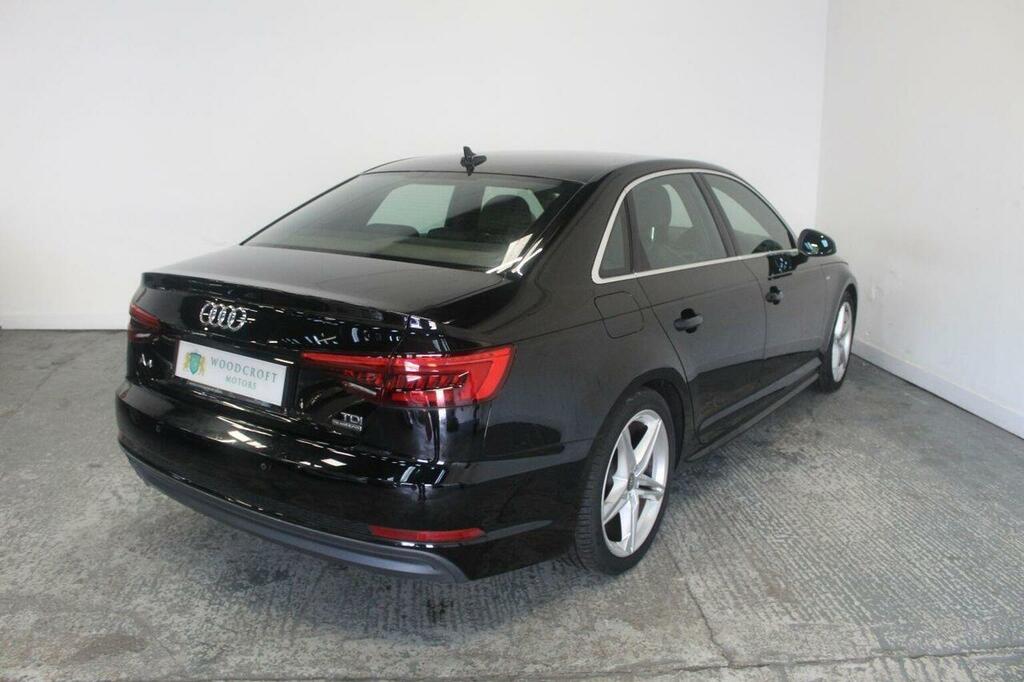 Audi A4 Saloon 2.0 Tdi S Line S Tronic Quattro Euro 6 Ss GJ16EHN Black #6