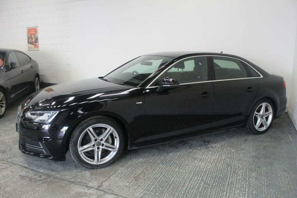 Audi A4 Saloon 2.0 Tdi S Line S Tronic Quattro Euro 6 Ss GJ16EHN Black #4