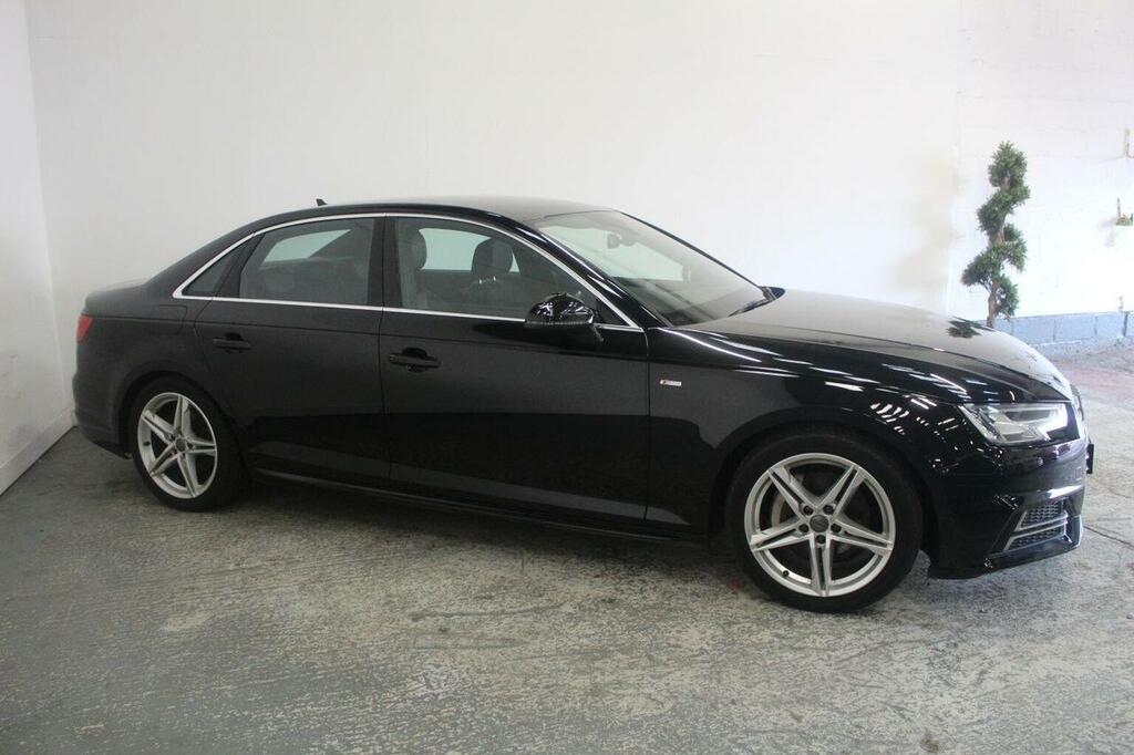 Audi A4 Saloon 2.0 Tdi S Line S Tronic Quattro Euro 6 Ss GJ16EHN Black #3