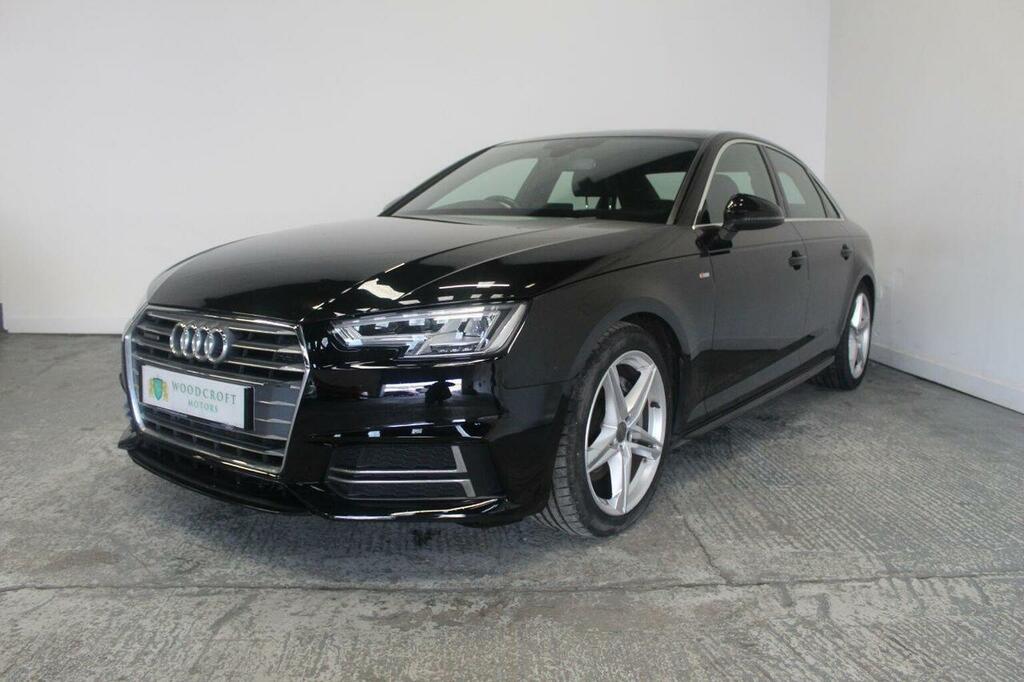 Audi A4 Saloon 2.0 Tdi S Line S Tronic Quattro Euro 6 Ss GJ16EHN Black #2
