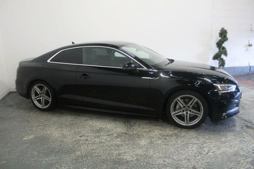 Audi A5 Coupe 2.0 Tdi S Line S Tronic Euro 6 Ss 20 BN67OHE Black #3