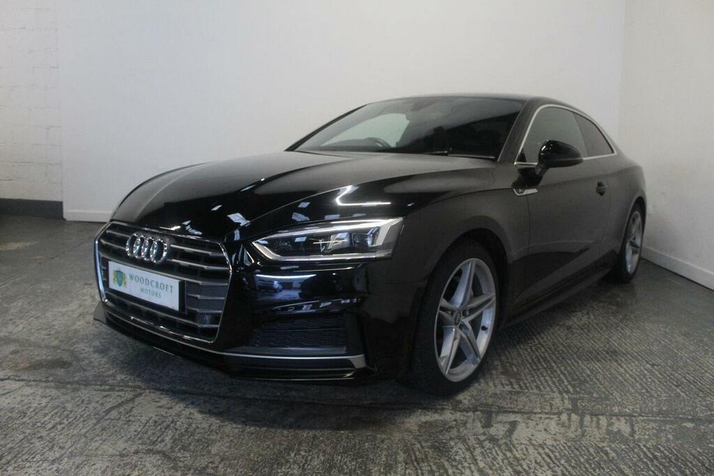 Audi A5 Coupe 2.0 Tdi S Line S Tronic Euro 6 Ss 20 BN67OHE Black #2