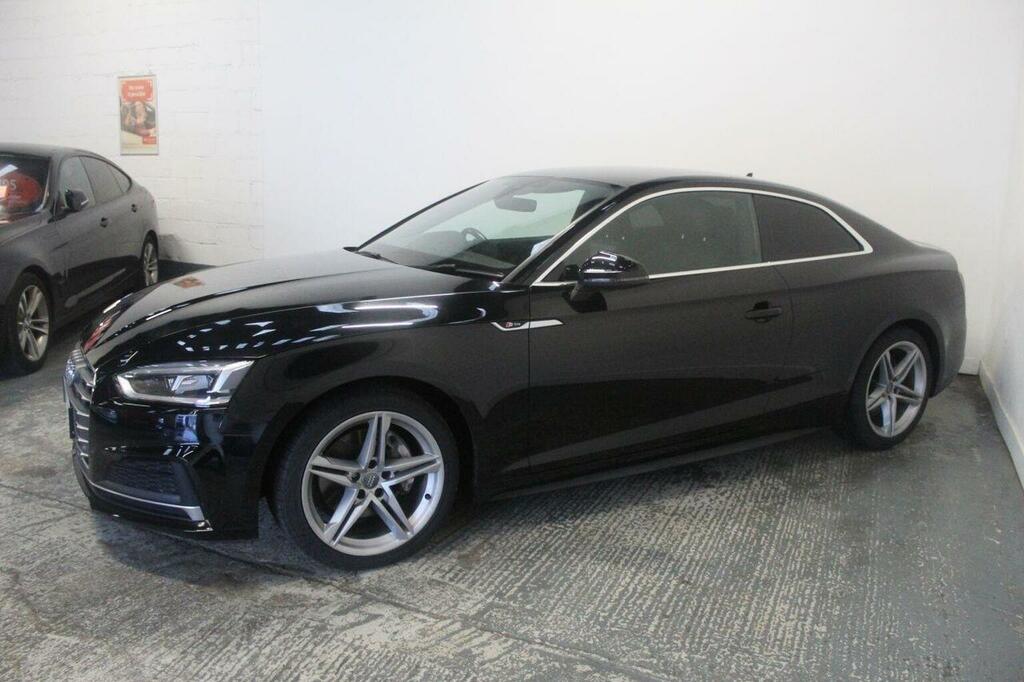Audi A5 Coupe 2.0 Tdi S Line S Tronic Euro 6 Ss 20 BN67OHE Black #4
