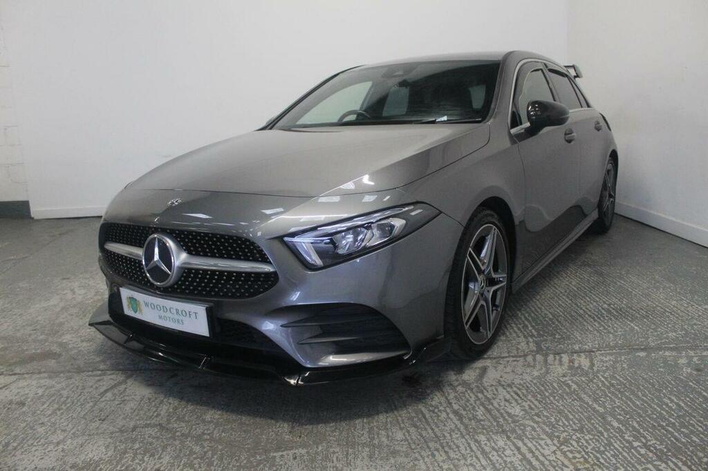 Mercedes-Benz A Class Hatchback 1.5 A180d Amg Line 7G-dct Euro 6 Ss 5 RV68ZYB Grey #2