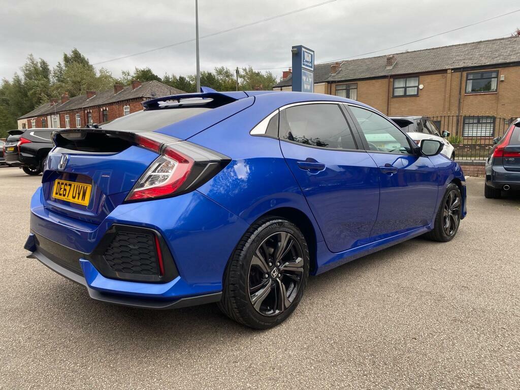 Honda Civic 1.0 Vtec Turbo Sr Cvt Euro 6 S S DE67UVW Blue #3