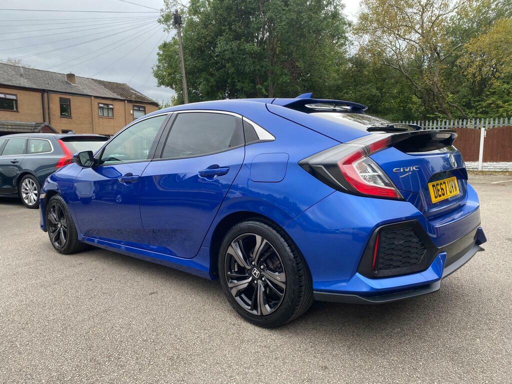 Honda Civic 1.0 Vtec Turbo Sr Cvt Euro 6 S S DE67UVW Blue #4