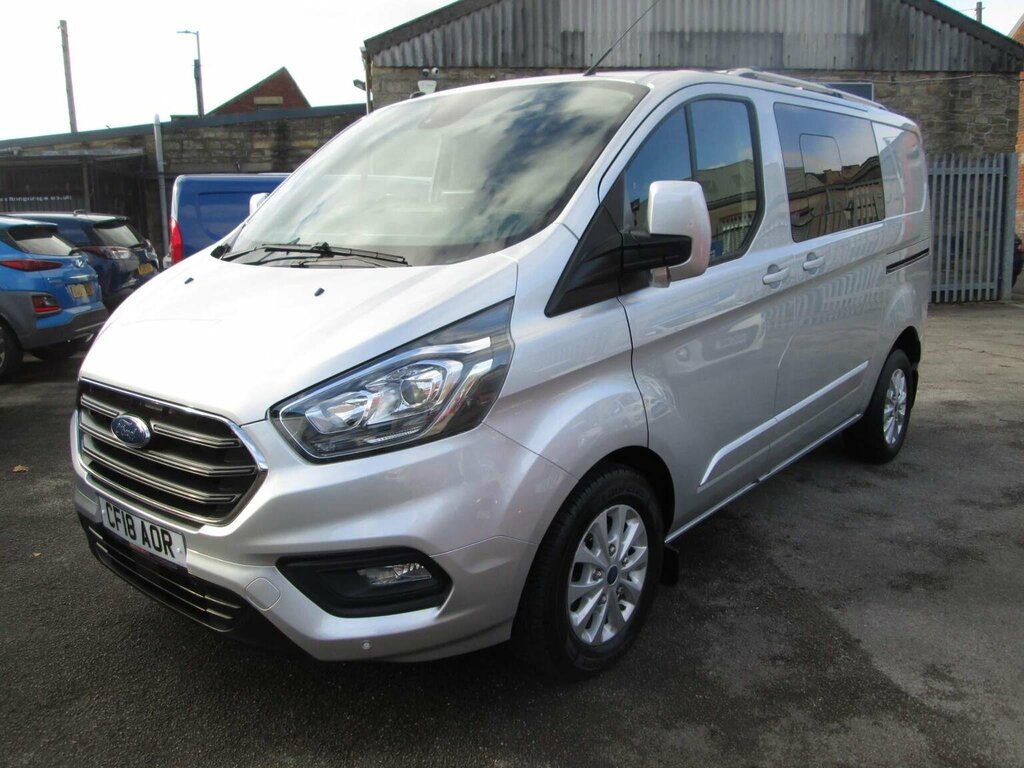 Ford Transit Custom 2.0 320 Ecoblue Limited Crew Van L1 H1 Euro 6 CF18AOR Silver #4