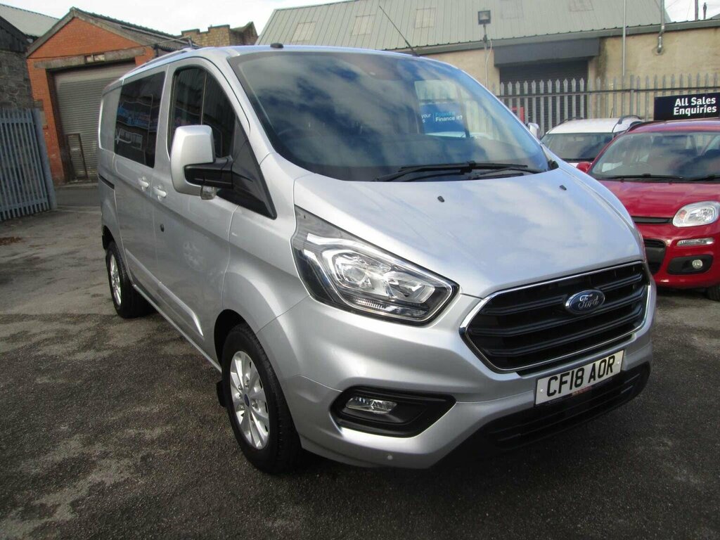 Ford Transit Custom 2.0 320 Ecoblue Limited Crew Van L1 H1 Euro 6 CF18AOR Silver #2