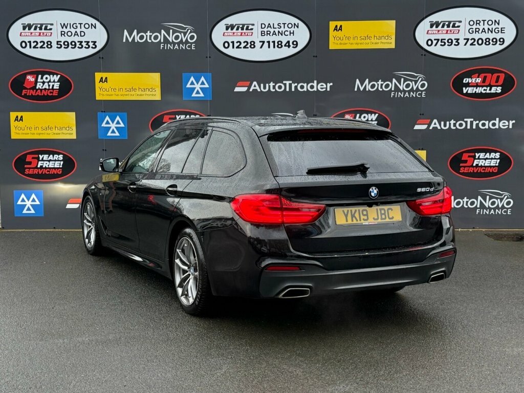 BMW 5 Series 2L M Sport YK19JBC Black #3