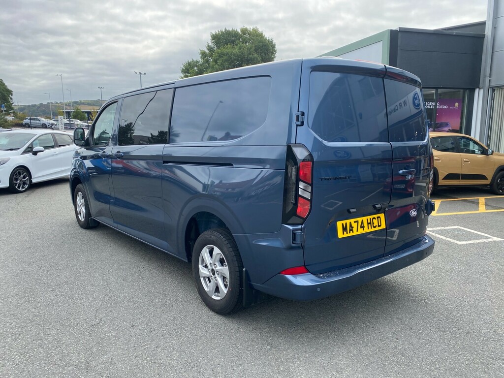 Ford Transit Custom 2.0 Ecoblue 136Ps H1 Double Cab Van Limited MA74HCD Blue #6