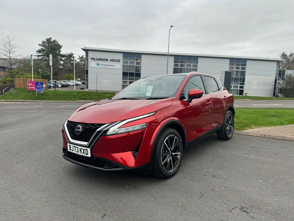 Nissan Qashqai 1.3 Dig-t Mh Tekna BJ73KXD Red #4