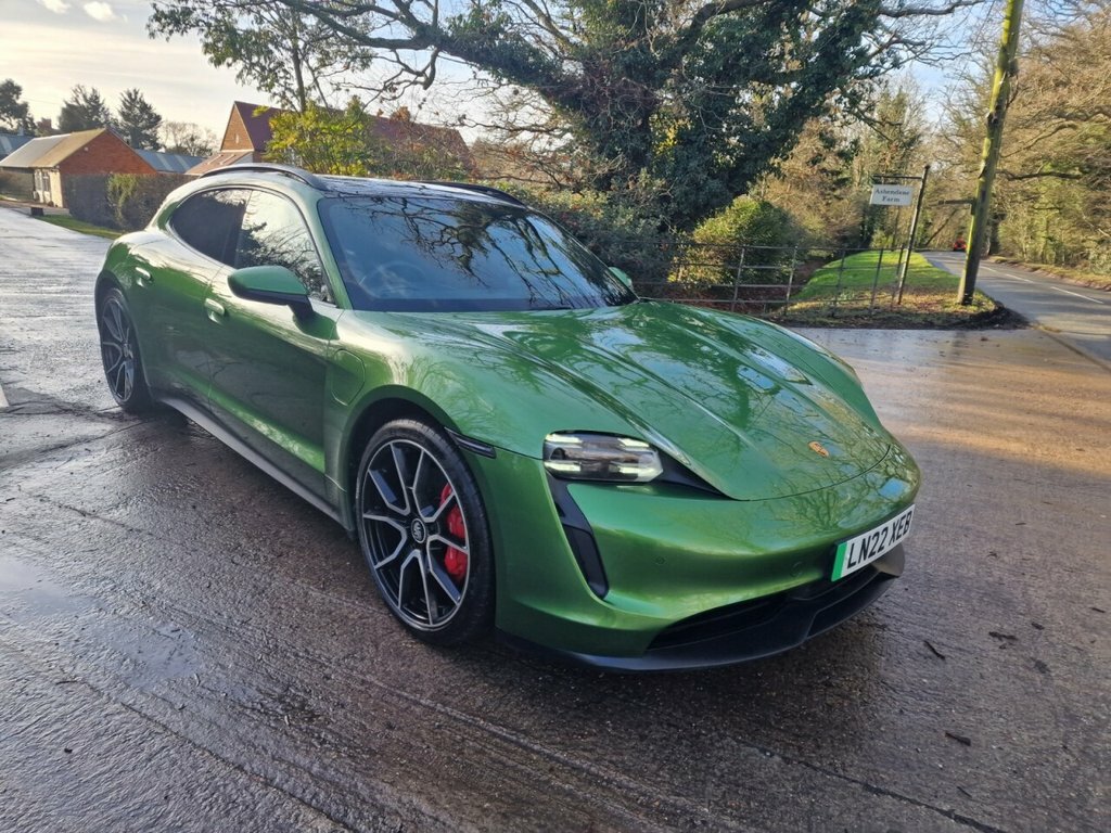 Porsche Taycan Estate LN22XEB Green #2