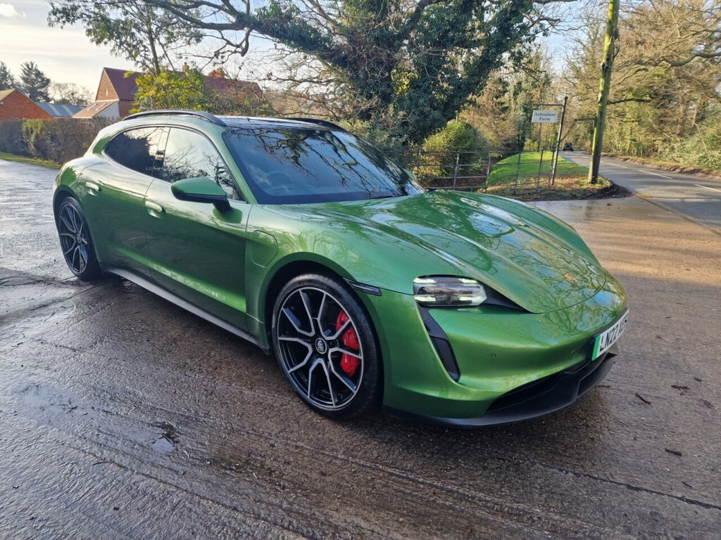 Porsche Taycan Estate Green