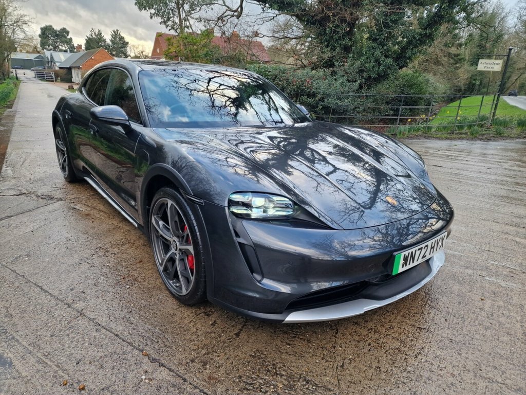 Porsche Taycan Estate WN72HYX Grey #2