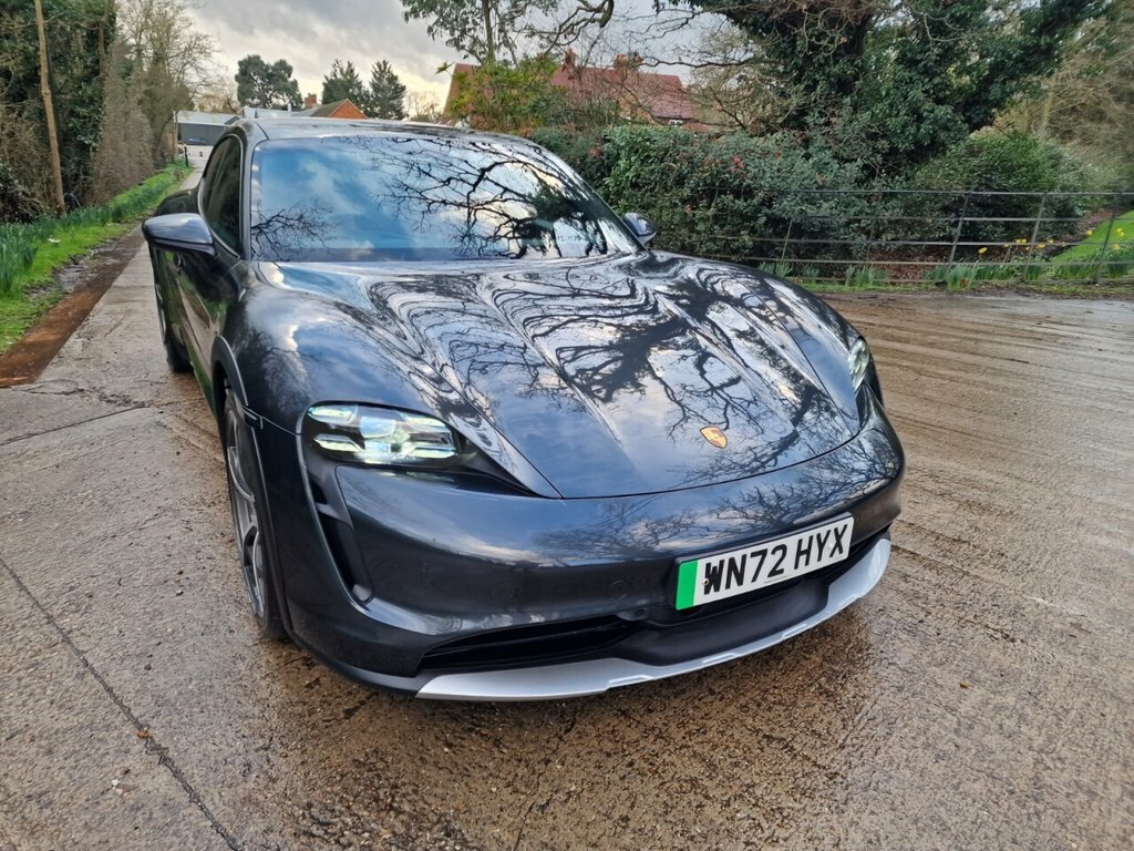 Porsche Taycan Estate WN72HYX Grey #3