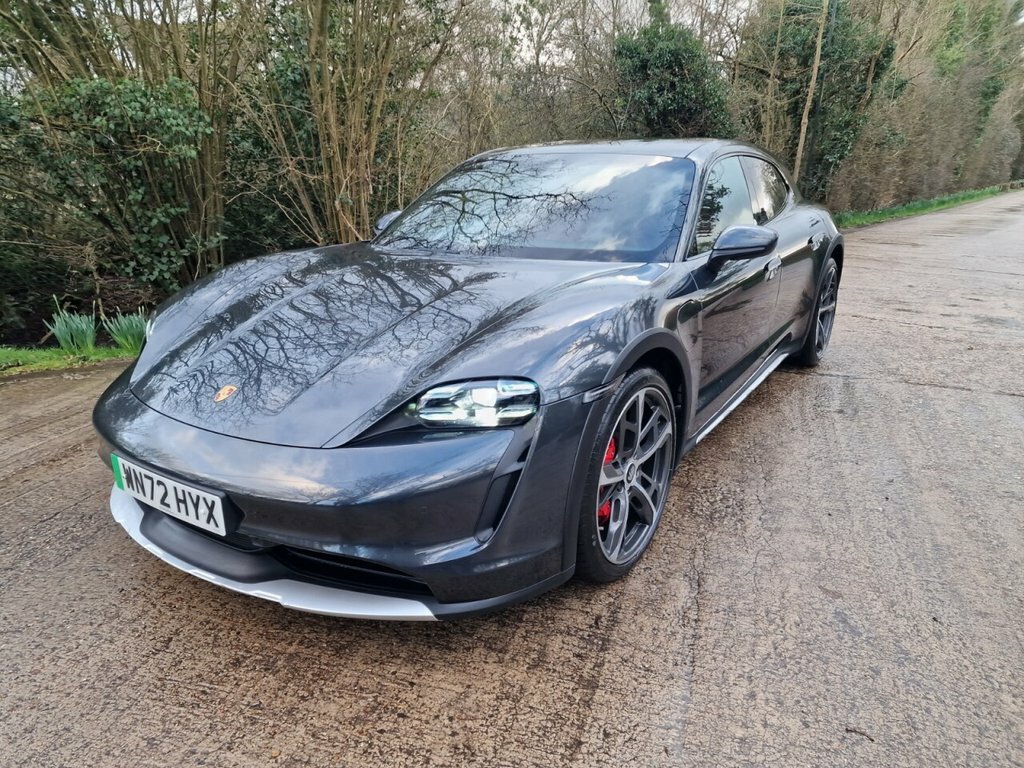 Porsche Taycan Estate WN72HYX Grey #5