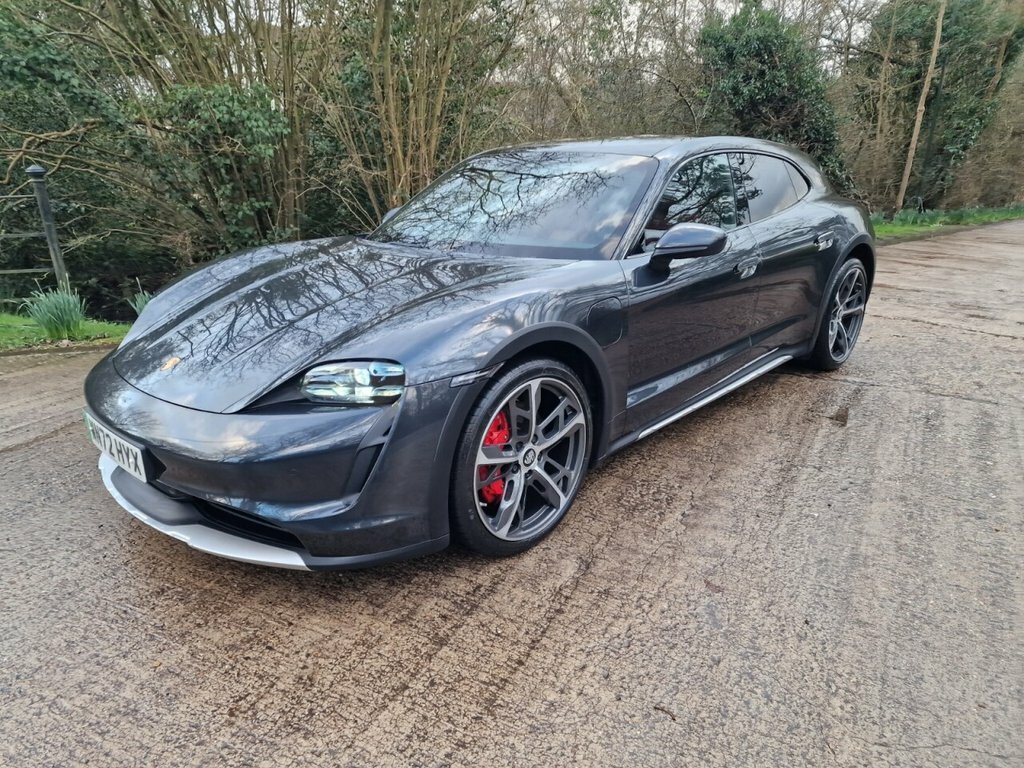 Porsche Taycan Estate WN72HYX Grey #6