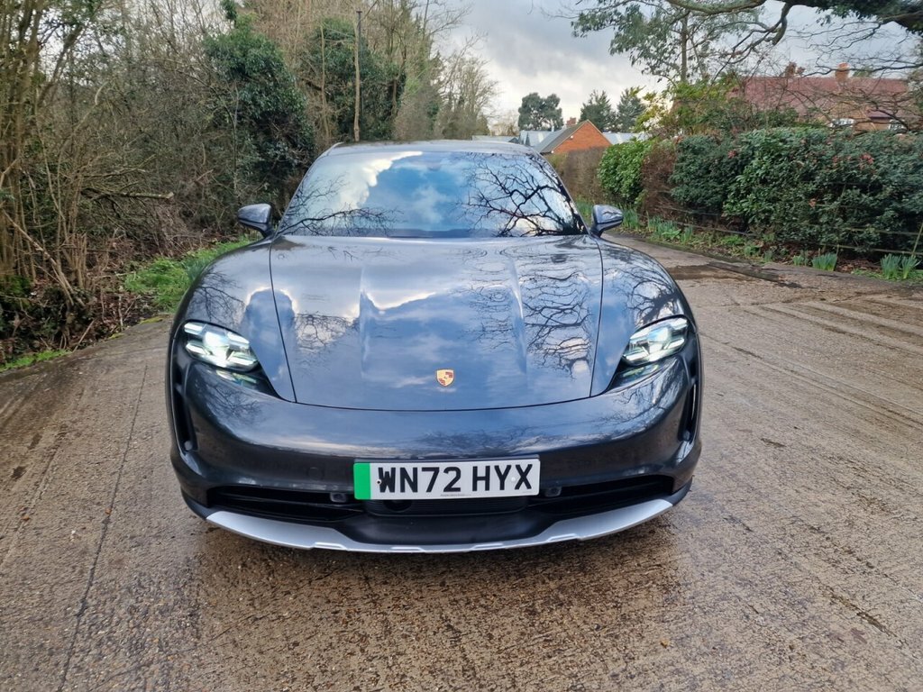Porsche Taycan Estate WN72HYX Grey #4