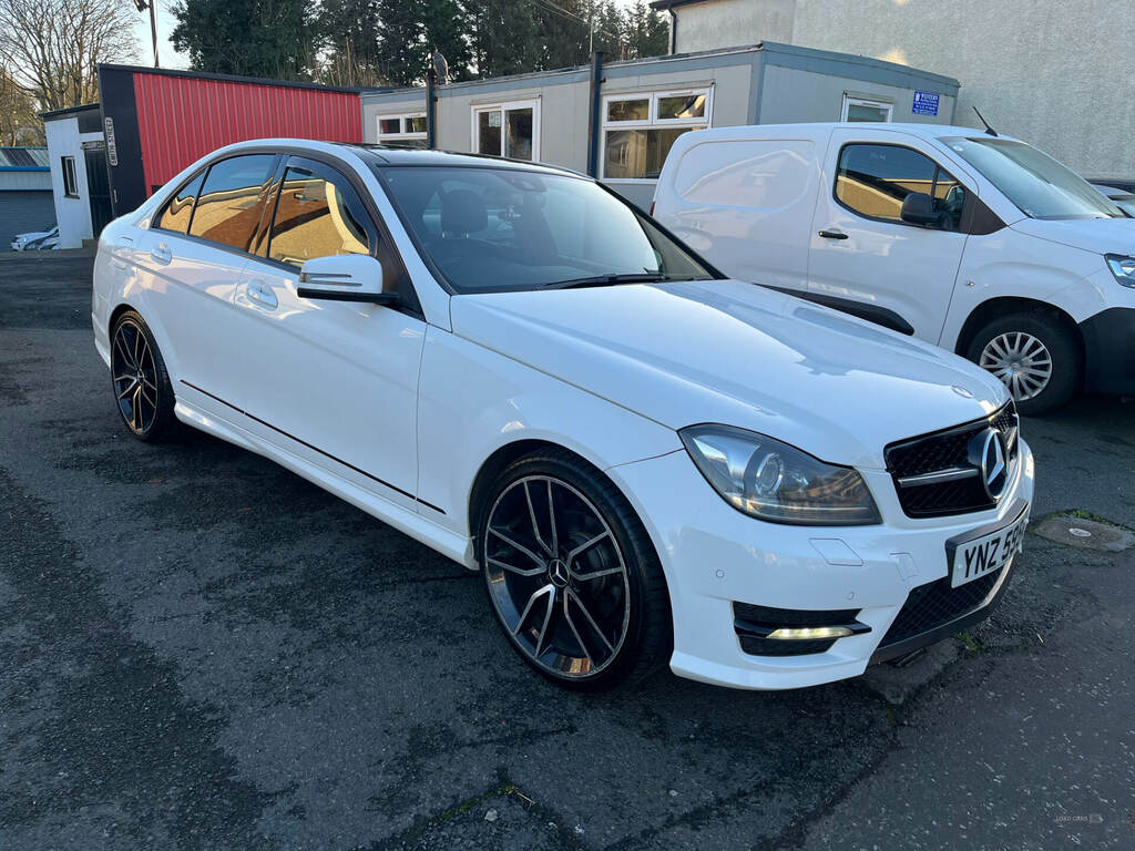 Mercedes-Benz C Class C220 Cdi Blueefficiency Amg Sport Plus White