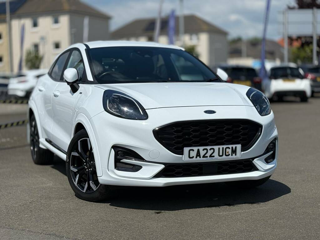 Ford Puma 1.0T Ecoboost Mhev St-line X Suv Hybrid CA22UCM White #2