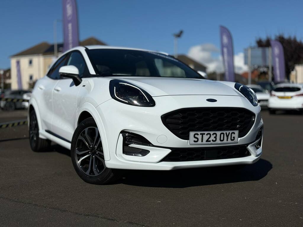 Ford Puma 1.0T Ecoboost Mhev St-line Suv Hybrid M ST23OYG White #2
