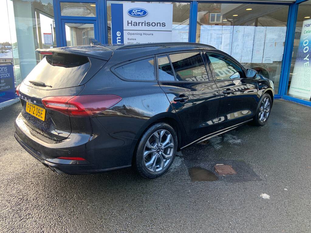 Ford Focus 1.0 Ecoboost St-line 125Ps Estate FD72OSE Black #4