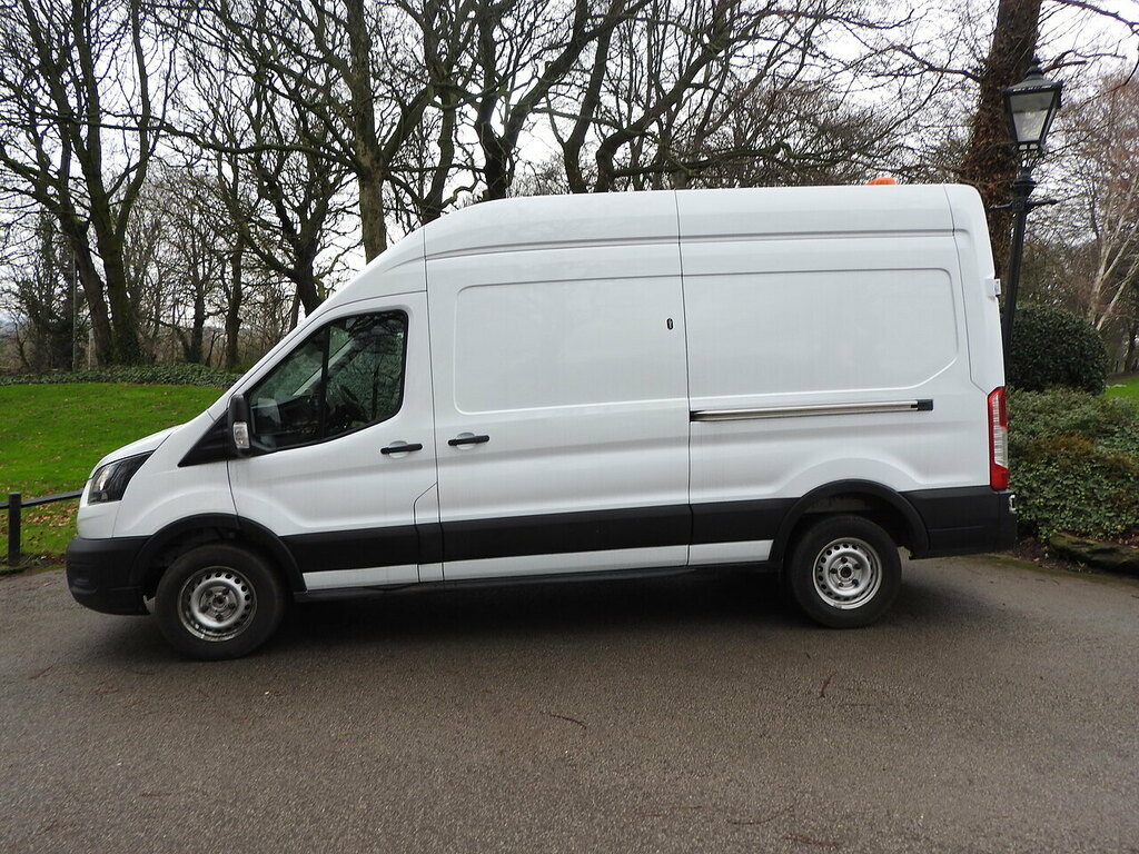 Ford Transit Custom 350 2.0 350 Ecoblue Leader Panel Van Ma MD72DZP White #4